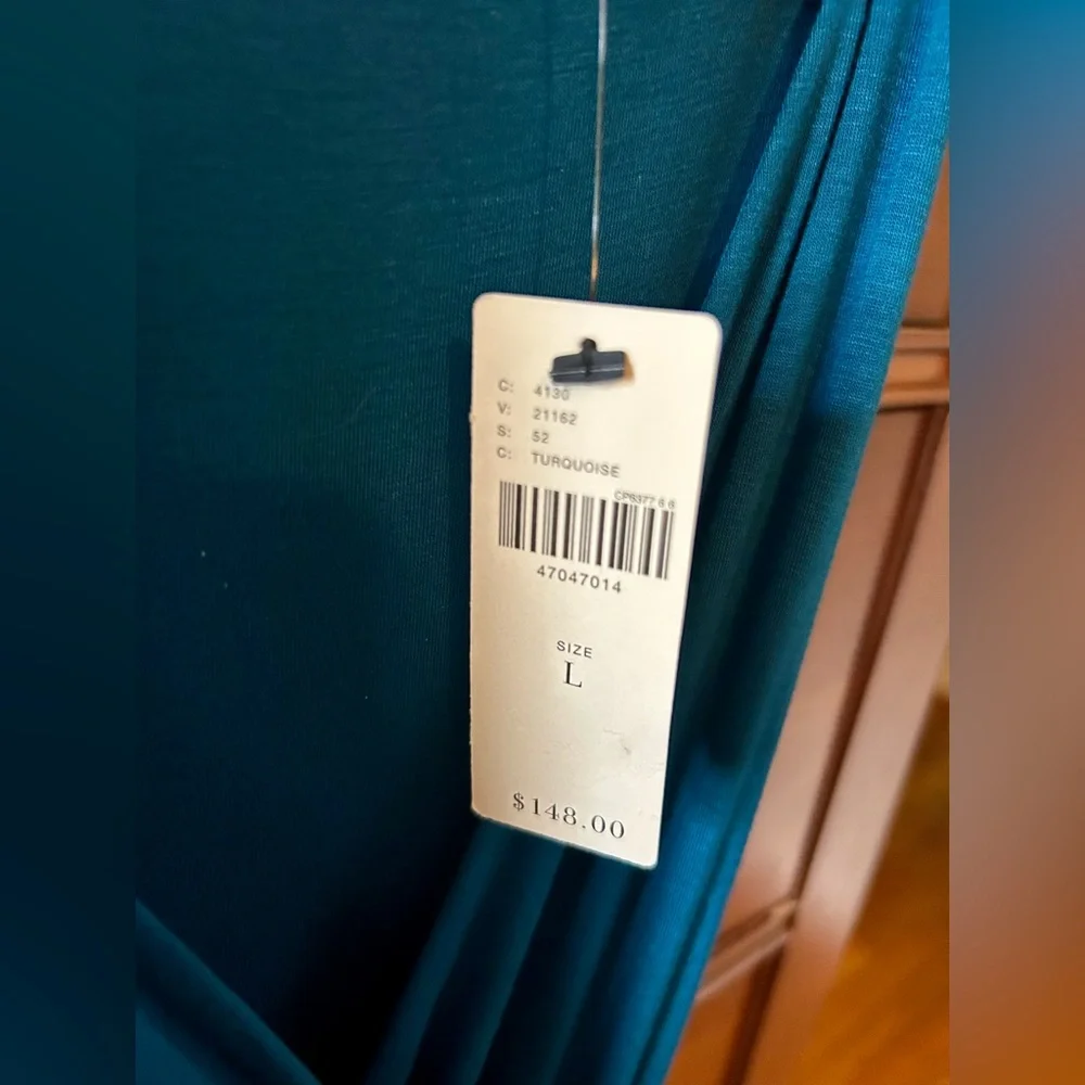 Anthropologie Bailey 44 Faux
Wrap Dress Size Large Turquoise Jersey Knit NWT - Picture 5 of 7